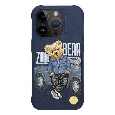 Чехол-накладка Zuck Bear San Francisco Fortune Kapak — Bay Area Player для Apple iPhone 15 Pro искусcтвенная кожа (синий)