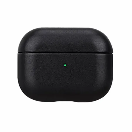 Чехол Kzdoo LuxCraft+ для AirPods 4 искусcтвенная кожа (черный)