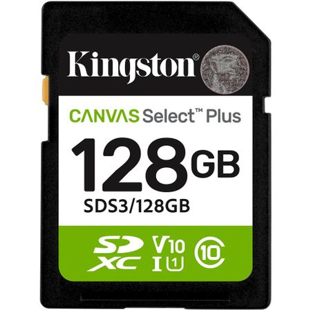 Карта памяти Kingston Canvas Select Plus SDXC 128 ГБ C10 (SDS3/128GB)