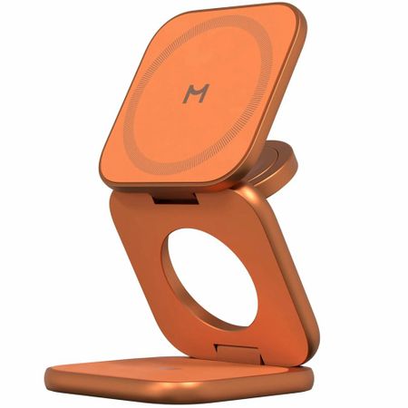 Беспроводное зарядное устройство Magssory Fold Ultra 3 в 1 для Apple оранжевый (WCH083or)