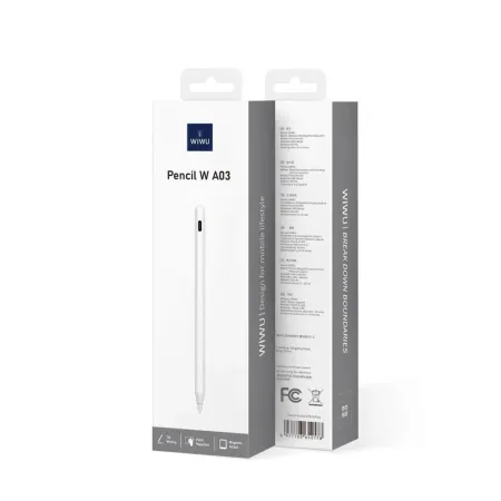 Стилус WIWU Pencil W A03 для iPad c функцией распознавания ладони (белый)