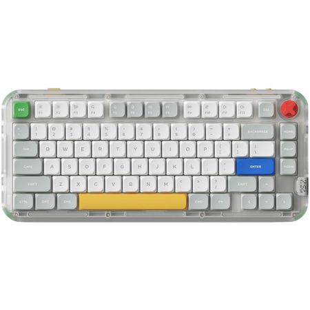 Клавиатура NuPhy Kick75 серебристый нано-переключатель, белый (KICK75LP-TG-SN)