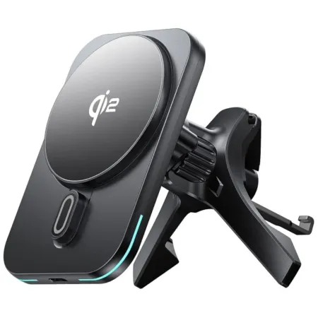 Автомобильный держатель Wiwu CH-323 Qi2.0 MagSafe 15W в воздуховод для смартфона (Black)