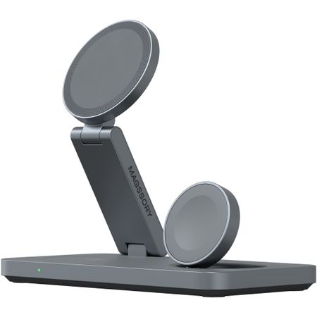 Беспроводное зарядное устройство Magssory Yoga для Apple 3 в 1 с Qi2 (WCH016m)