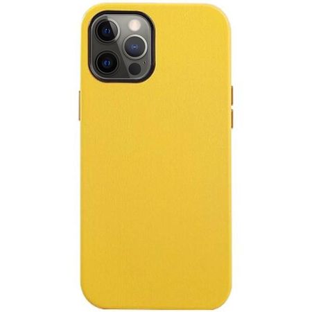 Чехол-накладка K-Doo Noble Collection для iPhone 13 Pro Max искусственная кожа (желтый)