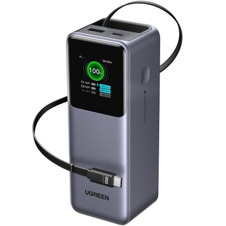 Внешний аккумулятор Ugreen PB726 20000 мАч (CCC) серый космос (95670B)