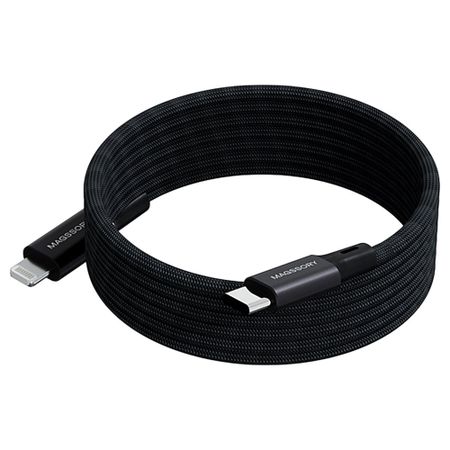 Кабель Magssory Link USB-C/lightning MFI 1.2 м чёрный (CBL003b)