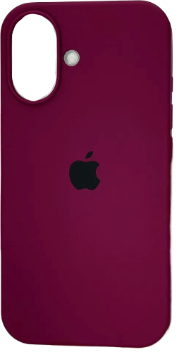 Чехол-накладка Silicone Case Series для iPhone 17 (бордовый)