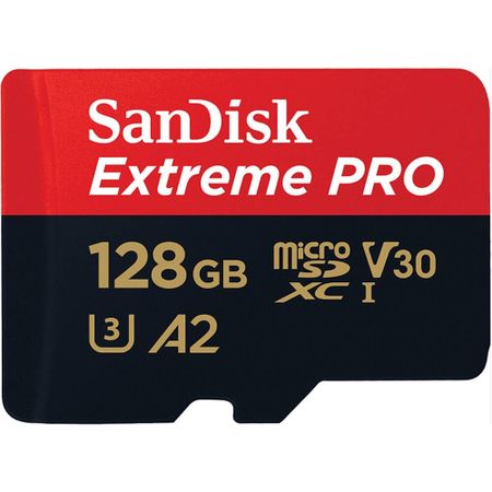 Карта памяти SanDisk MicroSDXC Extreme Pro 128 ГБ Class 10 (UHS SDSQXCY-128G-GN6MA)