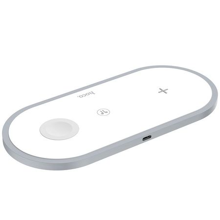 Беспроводное зарядное устройство Hoco (CW24) 3-in-1 Wireless Fast Charger (белый)