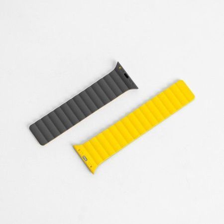 Ремешок Mutural Watch Band Molan для Apple Watch 38/40/41mm (Grey/Yellow)