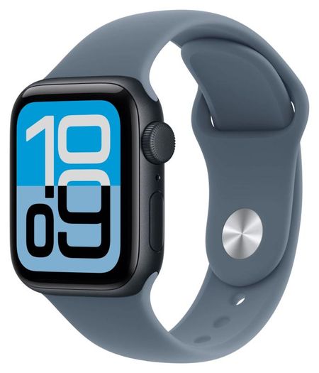 Смарт-часы Apple Watch SE Gen 3 44mm Midnight Aluminum Case with Midnight Sport Band (S/M)