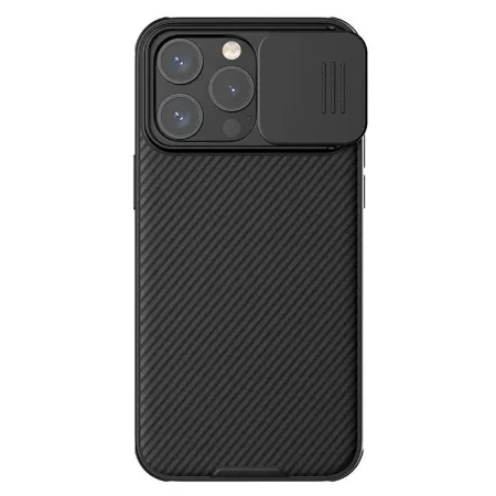 Чехол-накладка Nillkin CamShield Pro для iPhone 15 Pro Max пластиковый (черный)