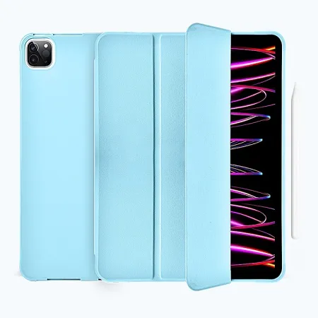 Чехол-книжка WIWU Classic II Case для Apple iPad 10.9″/11″ (2018-2021) (полиуретан с подставкой) (GF-02) (голубой)