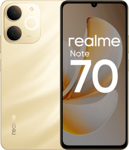 Смартфон realme Note 70 6/128 ГБ Золотой