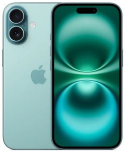 Смартфон Apple iPhone 16 128 ГБ Бирюзовый (nanoSIM+eSIM, без RuStore)
