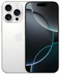 Смартфон Apple iPhone 16 Pro 128 ГБ «Белый титан» (nanoSIM+eSIM, без RuStore)