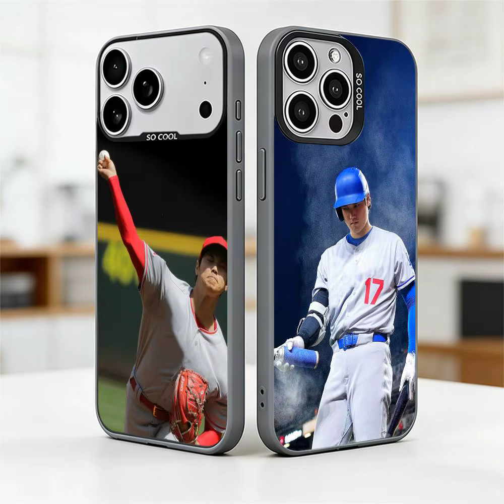 Shohei Ohtani Phone Case For iPhone 17,16,15,14,13,12,11 Plus,Pro Max,XS,Colored Silver Plated Inside Cover