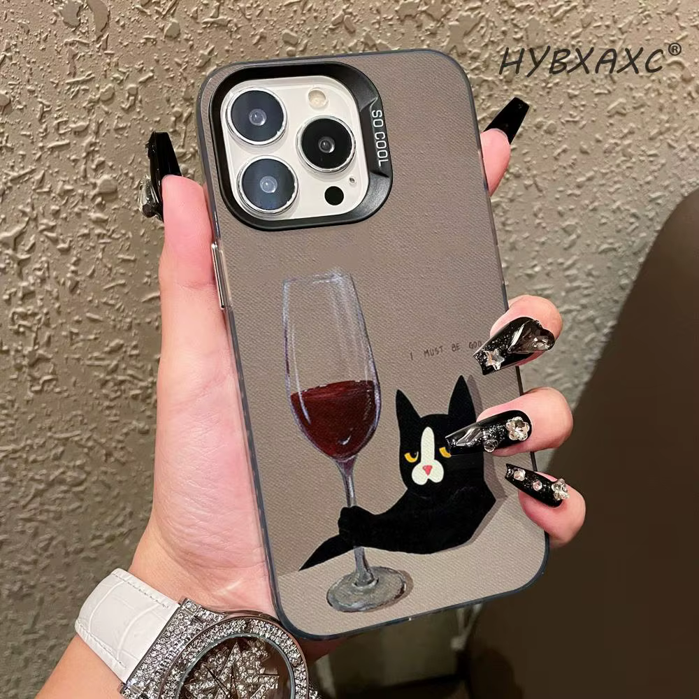 HD Funny Cat Daily Life Phone Case For iPhone 16 17 pro max Cases 11 12 14 Pro Max Mini 13 15 Plus XR Shockproof Back Covers